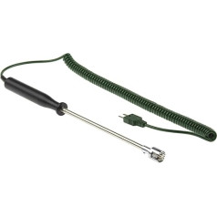RS PRO K tipa termoelements, sensors 170 mm, kabelis 1,5 m, nerūsējošais tērauds