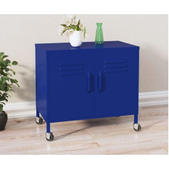 CINDERFUL Lagerschrank Marineblau 60x35x56 cm Stahl,Stahlschrank mit verstellbaren Einlegeböden: Der ideale Ordnungshelfer für Ihr Büro Aufbewahren Organisieren