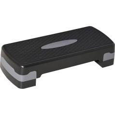 HOMCOM Step Board Aerobic Fitness Exercise Bike Stepper 2-līmeņu augstuma regulēšana (10/15 cm) Piemērots lietošanai mājās un birojā 68 x 29 x 15 cm