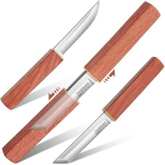 Japaknives Medību nazis āra 2 in 1 Double Knife D2 tērauda izdzīvošanas nazis japāņu Tanto nazis kempingam, pārgājieniem Dāvanas vīriešiem