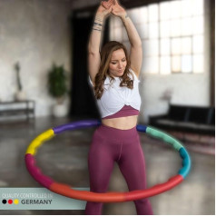 Elli Hoop® M - Oriģinālais - Hula Hoop, vingrošanas aplis svara samazināšanai, fitnesa aplis iesācējiem [1,3 kg]