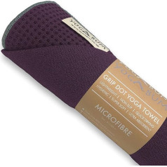 Yogabum neslīdoši Premium jogas paklājiņu dvieļi (tumši violeti)