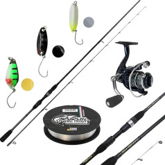 Troutlook Makšķerēšanas komplekts Trout Set Ultralight Spoonset I UL Makšķeraukla + spole + aukla + makšķeres + spoles