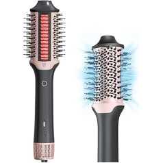 Webeauty Divu režīmu matu žāvētāja birste un iztaisnošanas birste, [4-in-1] ātrgaitas karstā gaisa birste 110 000 apgr./min, ātra žāvēšana, apjoma veidošana, iztaisnošana, apaļa birste fēns Coanda Airflow visiem matiem