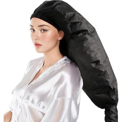 Haartrockner Aufsatz Lange Motorhaube Haubentrockner mit Stirnband, Reduziert Hitze um Ohren und Hals, Verwendung für Haarstyling, Haartrocknen, Locken und Tiefenpflege, Schwarz