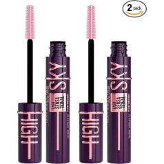 Maybelline New York Sky High Lash Sensational skropstu tuša, apjoma palielināšanas un pagarināšanas, intensīva izskata, nesapūkojas, elastīga birstīte, Plum Twilight krāsa - 2 skropstu tušas