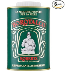 Borotalco talka pulveris - 500 g (6 gab.) - Sviedru kontrole un ūdens atgrūdošs līdzeklis - talks - 500 g