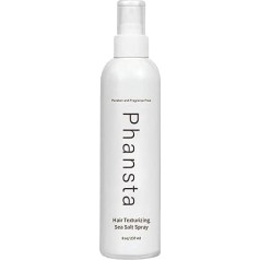 Teksturējošs jūras sāls aerosols matiem, jūras sāls aerosols matiem, 237 ml, dabīgs matu teksturēšanas aerosols, matu ieveidošanai un matu cirtas aktivizēšanai, apjomīgs aerosols viļņainiem matiem, teksturētājs vīriešiem un sievietēm.