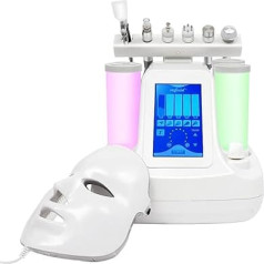 MINRS 7-in-1 ūdens dermabrāzijas ierīce sejas hidra sejas mašīna, ūdens skābekļa hidrafaciālā mašīna ar LED masku hidrodermabrāzijas strūklas pīlinga mazo burbuļu ierīce