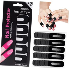 MUSISALY 100 lapas Nail Art Anti Spill Uzlīmes Nail Stamp Plates Nail Shaper Manikīra piederumi Nail Protection Tape Nail Polish Protection for Fingers