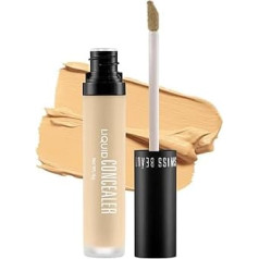 Swiss Beauty Šķidrais vieglais konsīleris ar pilnīgu pārklājumu, viegli sajaucams konsīleris sejas kosmētikas veidošanai ar matētu finišu 5,6 g (Yellow 07)
