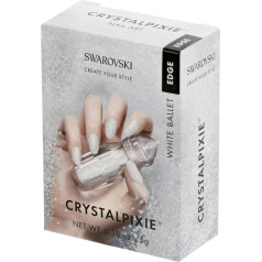 Gogoritas Crystal Pixie Edge | DIY nagu dizains ar Swarovski kristāliem | Nagu kastīte Pixie - balts balets, 1 gabals