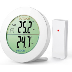 ORIA termohigrometrs Digitālais termometrs Hygrometrs LCD displejs, °C/°F pārslēgs un komfortabls displejs, ideāli piemērots mājās, birojā