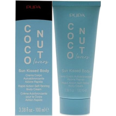 PUPA Milano Coconut Lovers Sun Kissed Body - satur šī sviestu ar gludinošām, mitrinošām un atjaunojošām īpašībām - nodrošina dabisku, vienmērīgi brūnu ādas toni - 3,38 oz