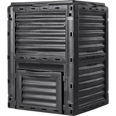 VEVOR Ātrs kompostētājs 300L Dārza kompostētājs 60,7 x 60,5 x 82,5 cm Termiskais kompostētājs PP plastmasas kompostētājs, izturīgs pret koroziju, karstumizturīgs komposta konteiners Kompostēšana, lai samazinātu sadzīves atkritumu daudzumu