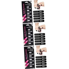 HAPINARY 300 loksnes Nail Art Anti Spill Uzlīmes Nagu lentes Nail Tape Nagu aizsardzība pret nagu laku Nagu aizsardzība Cover Manikīra piederumi Melni nagu uzlīmes Ādas kutikulu aizsardzība