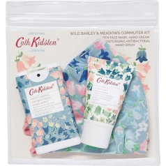 Cath Kidston Bluebells Commuter Set | Sejas maska, 30 ml roku krēms un 15 ml antibakteriāls roku aerosols | Cruelty Free & Vegan Friendly | Travel Friendly Sizes