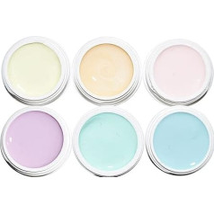 KM-Nails Pastel komplekts 6 ar 5 ml LED un UV cietinātāju