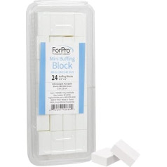 ForPro Mini pulēšanas bloks balts 240/240 smiltis divpusējs buferis 1,5L x 1W x .5H collas 24 gab.