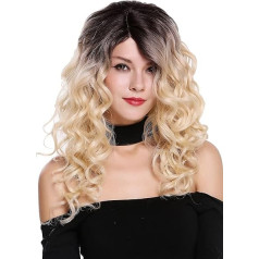 WIG ME UP - RGF-6467C-DR4/613 Sieviešu parūka Garas apjomīgas daļas cirtas Ombre tumši brūna platīna blondīne