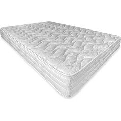 Somnia Descanso Somnia Sena Reversible Memory Foam matracis 90 x 180 cm (ziemas puse, vasaras puse), cietība, vidēja cietība, biezums 20 cm, izturīgs pret ērcēm, antibakteriāls un hipoalerģisks