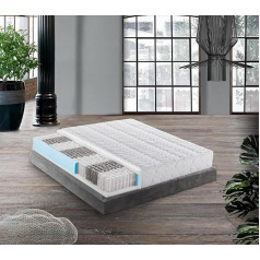 Mentor Morfeo Pocket Spring matracis vienvietīgai gultai, augstums 23 cm, septiņas guļamās zonas, noņemams un mazgājams pārvalks 160 x 200 cm