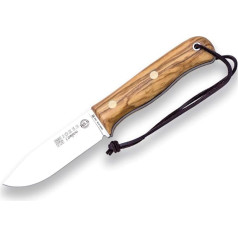 Joker BS9 Campero CO112-P izdzīvošanas nazis Olive Wood Handle 10,5 cm asmens SANDVIK 14C28N Ietver ādas maksts ar ugunsdrošu tērauda instrumentu zvejai, medībām, kempingiem un pārgājieniem