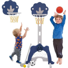 NUKied Bērnu basketbola apļa komplekts, basketbola grozs ar statīvu, regulējams augstums, mini basketbola grozs iekštelpās, istabas rotaļlieta zēniem, meitenēm, 3 4 5 6 6 7 8 gadi