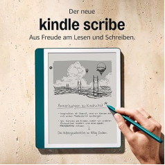 Jaunais Amazon Kindle Scribe (64 GB) - Pārveidots displejs ar vienādām malām. Tagad rakstiet uz grāmatām un dokumentiem. Ietver Premium Pen - Jade Metallic