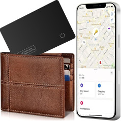 YAOTE Wallet Tracker Card, īpaši plāns bagāžas izsekošanas līdzeklis darbojas ar 