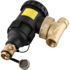 UTTASU Magnetischer Kesselfilter DN20, 3/4 Zoll Gewindeanschluss, integriertes Ablassventil, entfernt Oxidschlacke, schützt Rohre, für HVAC-Geräte