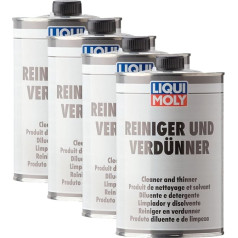 4x Liqui Moly 6130 Tīrītājs un atšķaidītājs, attaukošanas šķīdinātājs 1 litrs