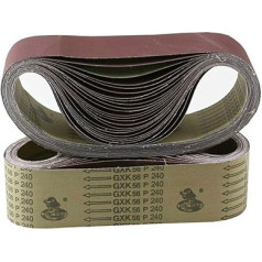 Schleifband, 10-teiliges Schleifband-Schleifsiebband 610 * 75 mm Schleifpolierpapier 40 bis 600 gegurtetes Schleifband(P240)