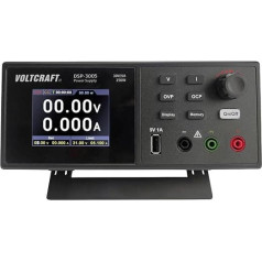 VOLTCRAFT DSP-3005 Laboratorijas barošanas avots, regulējams 0-30V 0-5A 150W USB 2.0 Plug A tālvadības pults Izvadu skaits 1