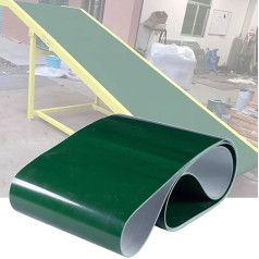 XILYZMO PVC-Förderband Gummiplattenrolle, Leichte Flache Montagelinie Industrieband, Ersatzteile Für Fördersystem Für Flughäfen Gepäcktransport(16x0.95m/52x3.1FT)