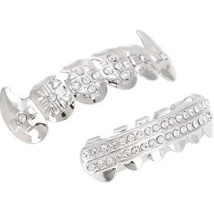 Grills, Teeth Set Halloween Party For Teeth For Jewellery (Silver)