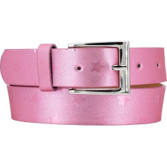 EANAGO Vegan josta Zvaigzne bērniem (3-12 gadi, vidukļa apkārtmērs 52-67 cm, jostas izmērs 60 cm) - moderna spīdīga josta meitenēm - bērnu josta meitenēm - josta bērniem meitenēm