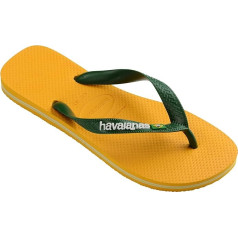 Havaianas - Brazīlijas logotips, ikoniskas, ērtas un izturīgas čības ar Brazīlijas karogu un neslīdošu zoli ar krāsainām svītrām, Unisex, pieaugušajiem