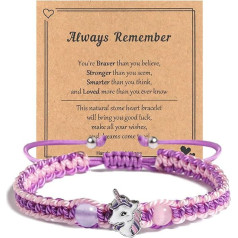 Mezrkuwr Einhorn kinderarmband Armbänder mit Verstellbarem Geflochtenem Seil armbänder für kinder mädchen einhorn geschenke für mädchen armband kinder