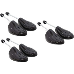 DELFA 3er Set Kunststoff Schuhspanner SLR, Former mit Spiralfeder für bequeme Damenschuhe, Sneaker
