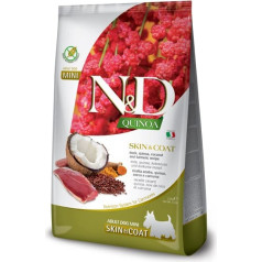 n&d quinoa dog skin&coat duck, coconut adult mini - sausā barība suņiem - 800g