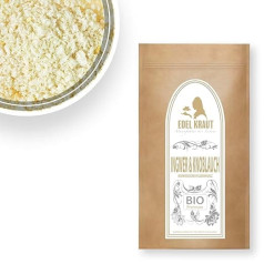 EDEL KRAUT Organic Fleur de Sel Ginger & Garlic | 250 g Premium Handmade norvēģu sāls pārslas Jūras sāls pārslas Sāls pārslas Sāls