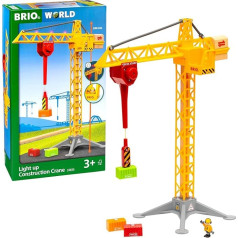 Brio 33835 Liels celtnis ar gaismu, dzeltens