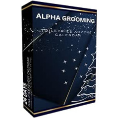 Men's Advent Calendar 2023 | 24-Day Alpha Without Chocolate, Advent Calendar 2023 for Men, Care Set for Men, Christmas Gifts for Men, Miniature Travel Gift Set for Men's Shower