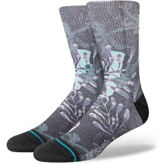 Stance Trooms Crew Socks Black Patterned Calf