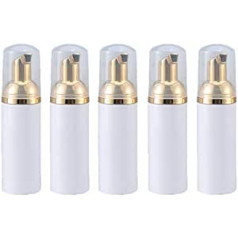 FSSTUD Plastic Foam Dispenser, Soap Dispenser, Spray Bottle, Pump Bottle, Dispenser Bottle for Cosmetics, 50 ml, Pack of 5