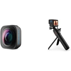 GoPro Max Lens Mod 2.0 (HERO12 Black) — oficiālie aksesuāri un Volta (daudzpusīgs rokturis, lādētājs, statīvs un tālvadības pults) — oficiālie aksesuāri, APHGM-001-EU, melns