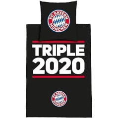 FC Bayern München Triple 2020 Gultas veļa Sega 200 x 135 cm; Spilvens: 80 x 80 cm