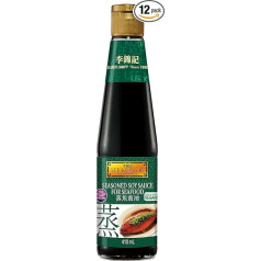 Lee Kum Kee Sojas mērce jūras veltēm - sojas mērce - ideāli piemērota jūras veltēm un zivīm - 12 x 410ml