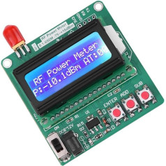 LCD RF jaudas mērītājs, diapazons 75~+16dBm, diapazons līdz 1600MHz, stabila strāva